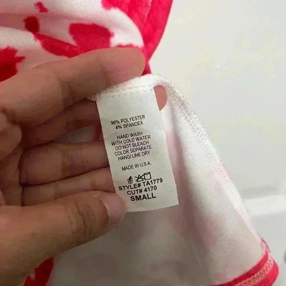 NWOT BOMBOM Animal Print Pink and White Loose Knit Tee | size small - Picture 2 of 3